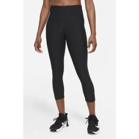 Resim Nike Power Sculpt Hyper Tight Fit 7/8 Yüksek Belli Şekillendirici Siyah Spor Tayt 