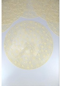 Resim Digithome Acar 6 Lı Amerikan Servisi Supla Yuvarlak Krem 38 Cm Acr-281 C320.033 Krem 