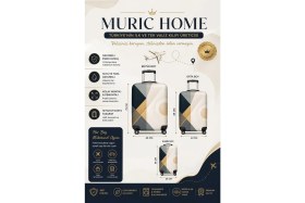 Resim Muric Home Valiz Kılıfı Bavul Koruyucu 
