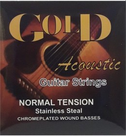 Resim Gold Akustik Gitar Teli Takım Profesyonel 
