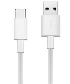 Resim Xiaomi Type C Şarj Ve Data Kablosu 1 Metre Beyaz Usb Şarj Kablosu 
