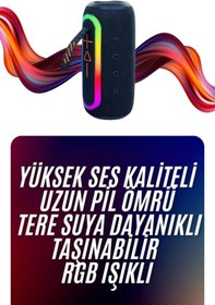 Resim Techno Stock Bluetooth Hoparlör Uzun Pil Ömrü Taşınabilir Yüksek Ses Kaliteli 