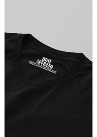 Resim Bad Bunny Rapper Şarkıcı Baskılı Unisex Oversize Tişört Siyah 