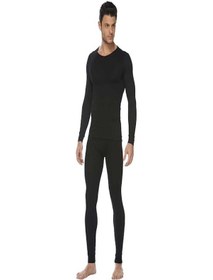 Resim Dertex Termal -30 Wool Bambu Erkek Üst Atlet Içlik Body Siyah 