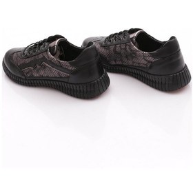 Resim Venüs 2216116y Kadın Deri Atom Comfort Ayakkabı Siyah Platin Kroko Garni 