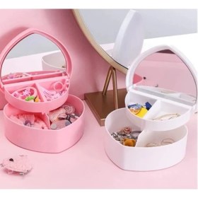 Resim MCM Group Kalp Tasarımlı Aynalı Takı Saklama Kutusu 