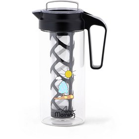 Resim Any Morning 1300 ml Sürahi, Borosilikat Cam Soğuk Çay ve Kahve Demleme CGJ054 