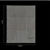 Resim 10 Adet Bağlayıcı Kollu Bağlayıcı Kollu Fotoğraf Albümü Bağlayıcı 9 Grid Card Page 