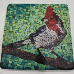 Resim Şeker Portakalım Dekoratif Figürlü Doğal Taş Banyo Gider Kapağı Süsü Tekli 10X10 cm 