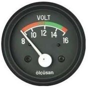 Resim ÖLÇÜSAN 8V-16V VOLTMETRE 52 MM 