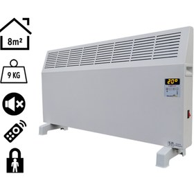 Resim Heatbox HBK500D Konvektör 500W Dijital Elektrikli Isıtıcı 
