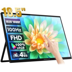Resim Zeuslap Z18T 18.5" 100Hz Full HD ADS-IPS Panel Type-C RGB 300Cd/m² Dokunmatik, Taşınabilir Monitör (ZL-Z18T) 