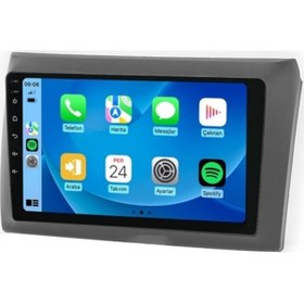 Resim Fiat Stilo 2003-2017 Fanlı 8gb Ram 64gb Hafıza Carplay Kamera Android Multimedya 9" 