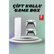 Resim Game Box 3D Çift Oyun Kollu 4K Hd Ekran 20000'DEN Fazla Oyun Seçeneği 2.4g Kablosuz 