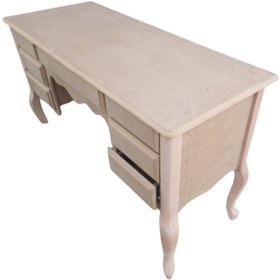 Resim BENGİ TİCARET Makyaj masa 19414 Dresuar 7Çekm Klasik MODEL Kayın Aslan Ayak HAM Ahşap MDF 