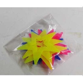 Resim Bisiklet Süsü Plastik Yıldız Büyük 10 Adet Çok Renkli 
