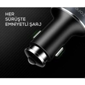 Resim Zr-c502 2+2 Araç Şarj Seti 4 Telefonu Aynı Anda Şarj Edebilir 