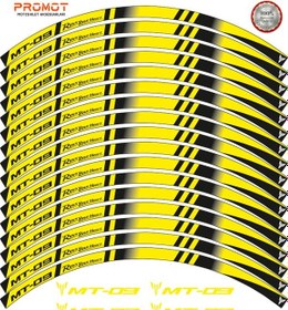 Resim Yamaha Mt 09 Uyumlu Jant Şeridi 6 