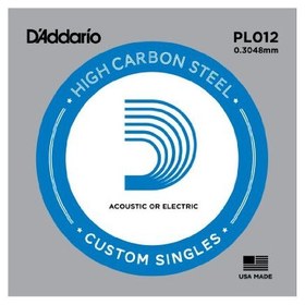 Resim D'Addario PL012 Tek Elektro Gitar Teli (12) 