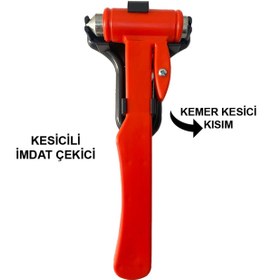Resim VATAN TRAFİK MALZEMELERİ Acil Çıkış Çekici Cam Kırma Çekici Asacaklı Imdat Çekici 