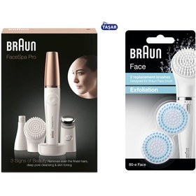 Resim Braun Facespa Pro 911 Yüz Epilatörü + Face Peeling 80 