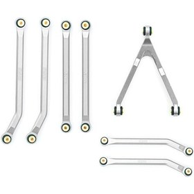 Resim Tenfowee Axial Scx24 C10 Bronco Jeep İçin 1/24 Aluminyum Performans Yüksekliği Artırıcı Çubuk Seti Gümüş 
