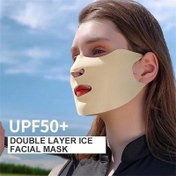 Resim Kadınların İz Bırakmayan Güneş Kremi Maskesi - Buzlu 400, Nefes Alabilir ve İnce, Esnek Uygunluk, Açık Hava Sporları ve Bisiklet için, Makinede Yıkanabilir, Yaz Koruma, Mask, Pürüzsüz Dokulu 