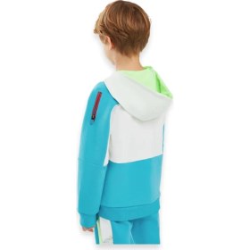 Resim Skechers SK241075 2xi-Lock Fullzip Hoodie Beyaz Erkek Çocuk Ceket 