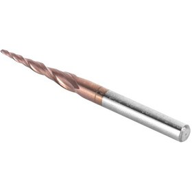 Resim Maiyame Tungsten Karbür Konik Top Uçlu Freze, 2 Telli, Antik Bronz Kaplama, Kesme-grooving, R0.5x20.5xd4x50mm Cnc Takımı 