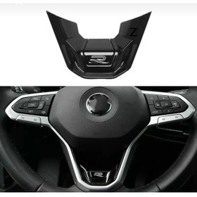 Resim YıldızTuning Polo Mk6 Yeni R Direksiyon Logo Siyah 2021-2024 