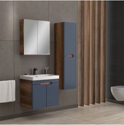 Resim Smart Banyo Trend 60 Cm Barok-matt Antrasit Banyo Dolap Takım (BOY DOLABI HARİÇ) 