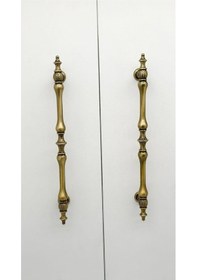 Resim Şehzade Antik Sarı Mobilya Dolap Mutfak Çekmece Kulpu 160 Mm 16 Cm 2 Adet 