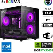 Resim Xaser Cube X210 I5 14400F 32GB Ddr5 Ram 1tb M.2 Nvme SSD 16GB RTX5060 Ti Masaüstü Oyuncu Bilgisayarı 