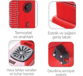 Resim Minisan MS-2100 Quartz 2100 W Buharlı Midi Isıtıcı – Ev ve Ofis Kullanımına Uygun, Beyaz, Eko Modlu Taşınabilir 