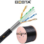 Resim Besta Cat6 500mt 23awg Outdoor Siyah Ip Kamera Kablosu 