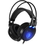 Resim Sades SA-912 Octopus Plus USB Mikrofonlu Kablolu Rgb Titreşimli Stereo Oyun Kulaklığı - Siyah 