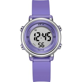 Resim 2xudc Mor Moda Çocuk Relogio Infantil Chime Izle Bilek Erkekler Renkli Aydınlık LED Spor Dijital Kol Saati Çocuklar Için (Yurt Dışından) 