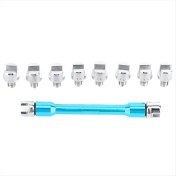 Resim Gcp Like Motosiklet Kolu Konuştu Anahtarı Cnc Ingiliz Anahtarı Takımı 5.0-6.8 Uzunluk 93MM/3.7 In Çoğu Motosiklet Lastiği Tamir Anahtarı Mavi (Yurt Dışından) 