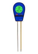 Resim Springsun 3'ü 1 Arada Toprak Ph Ölçer Nem Sıcaklık Ph Test Cihazı Nem Güneş Işığı Bahçe Çiçekleri Nem Dedektörü Toprak Nem 