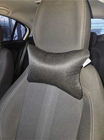 Resim Simli Siyah Oto Boyun Yastığı Fiyonk 1 Adet Siyah 