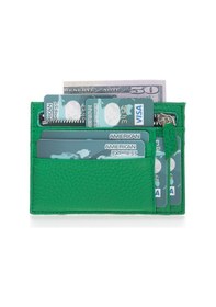 Resim Plm Zip Deri Fermuarlı Kartlık Zpch Erc4 Yeşil Çok Renkli 