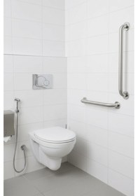 Resim Yaşlı Ve Engelli Tutunma Barı Krom Kaplama 40 Cm, Küvet Ve Duş Tutamağı, Kaymaz Güvenlik Barı Krom 