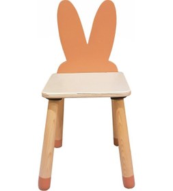 Resim Wood&Joy Renkli Tavşan Sandalye Kahverengi 