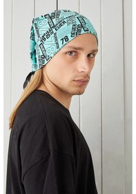 Resim Erkek Trend İp Detaylı 4 Mevsim Şapka Bere %100 Pamuklu Ultra Yumuşak Penye - Standart / Turquaz Turquaz 