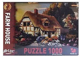 Resim Star Oyun Çiftlik Evi 1000 Parça Puzzle 