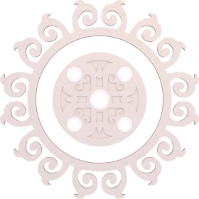 Resim Motifpiyer Tavan Spot Göbek Motifli Yuvarlak-01-54-Dış Çıtalı 