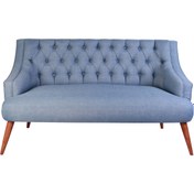 Resim Ze10 Design Lamont Loveseat İkili Kanepe Indigo Mavi 