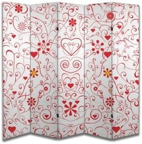 Resim Aşk Temalı Özel Tasarım Paravan Room Divider PRV1046, 180 x 180 