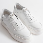 Resim Mubiano Eryon Erkek Beyaz Hakiki Deri Casual Sneaker Lastik Detaylı Ayakkabı 