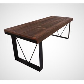 Resim NT Concept Ntconcept Doğal Ahşap Yemek Ve Toplantı Masası(100CM-210CM) 